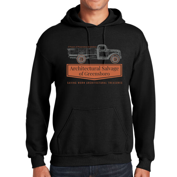 Gildan Heavy Blend Hoodie - ASG Black Hoodie Thumbnail